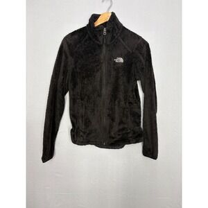 The North Face Full Zip Osito Fleece Jacket Womens Black Outdoor Long Sleeve S